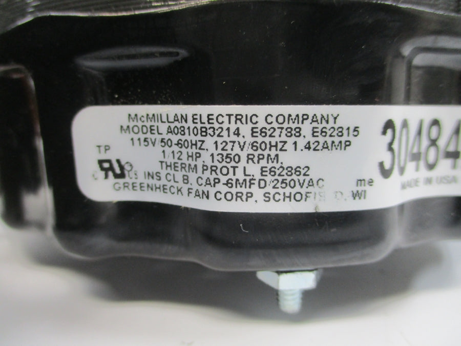 MCMILLAN ELECTRIC A0810B3214 115/127V 1.42A NSNP
