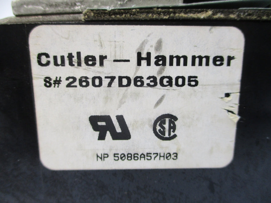 CUTLER HAMMER 2607D63G05 600VAC 60A (AS PICTURED) NSNP