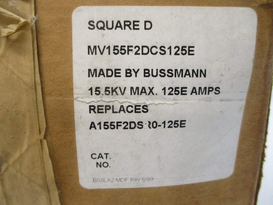 SQUARE D MV155F2DCS125E 125EA NSMP