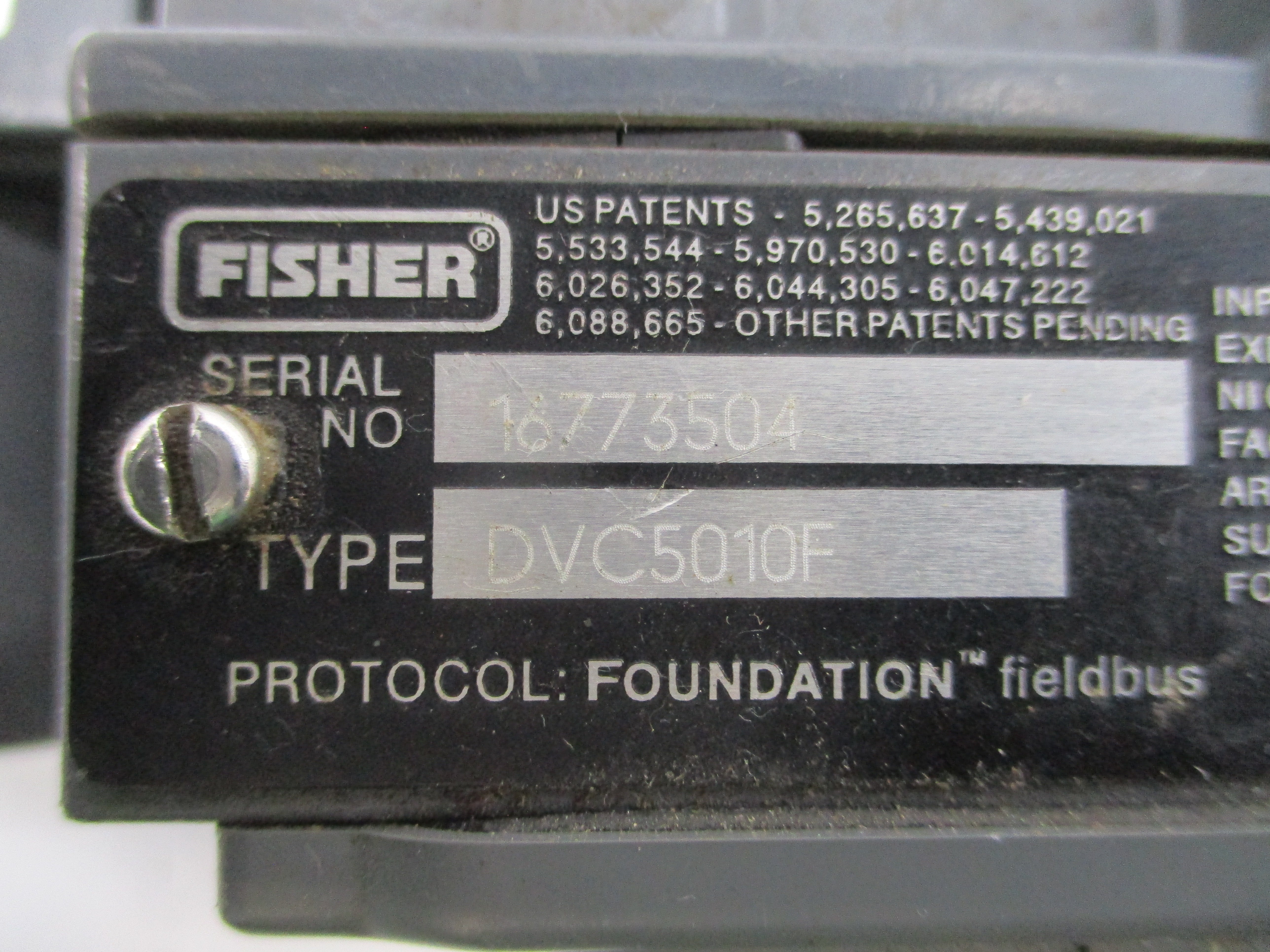 FISHER DVC5010F 9-32VDC UNMP