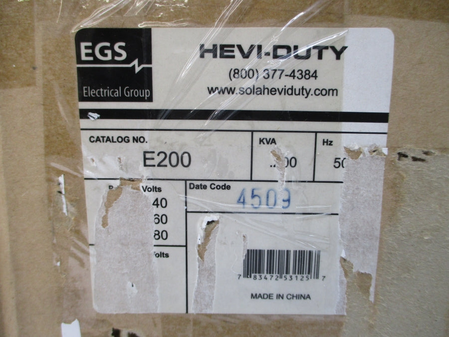 HEVI-DUTY E200 240/480V NSMP