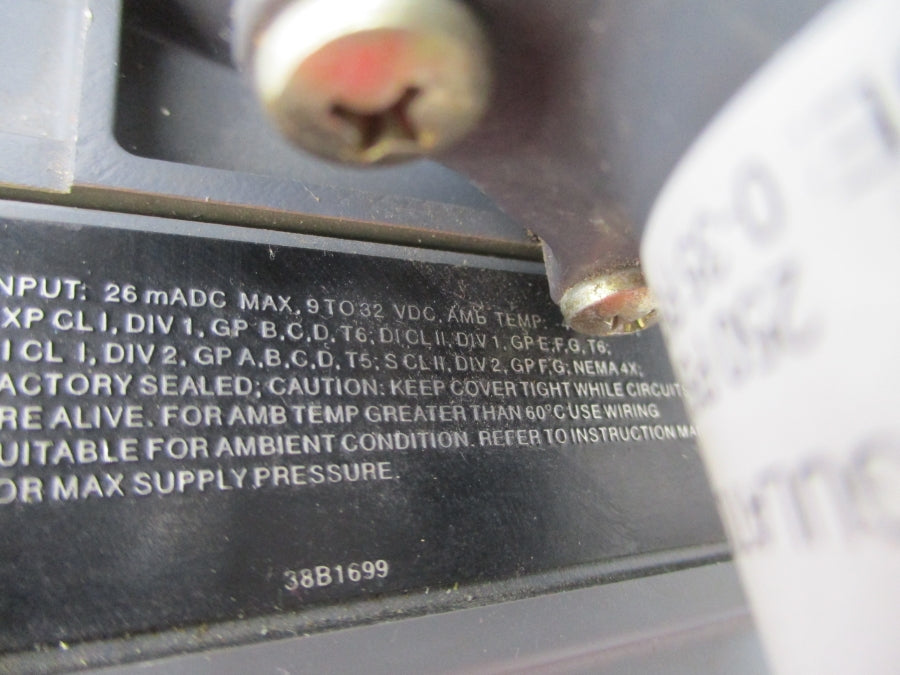 FISHER DVC5010F 67CFR-362 9-32VDC 250PSI UNMP