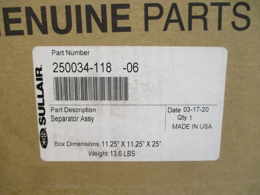 SULLAIR 250034-118-06 NSMP