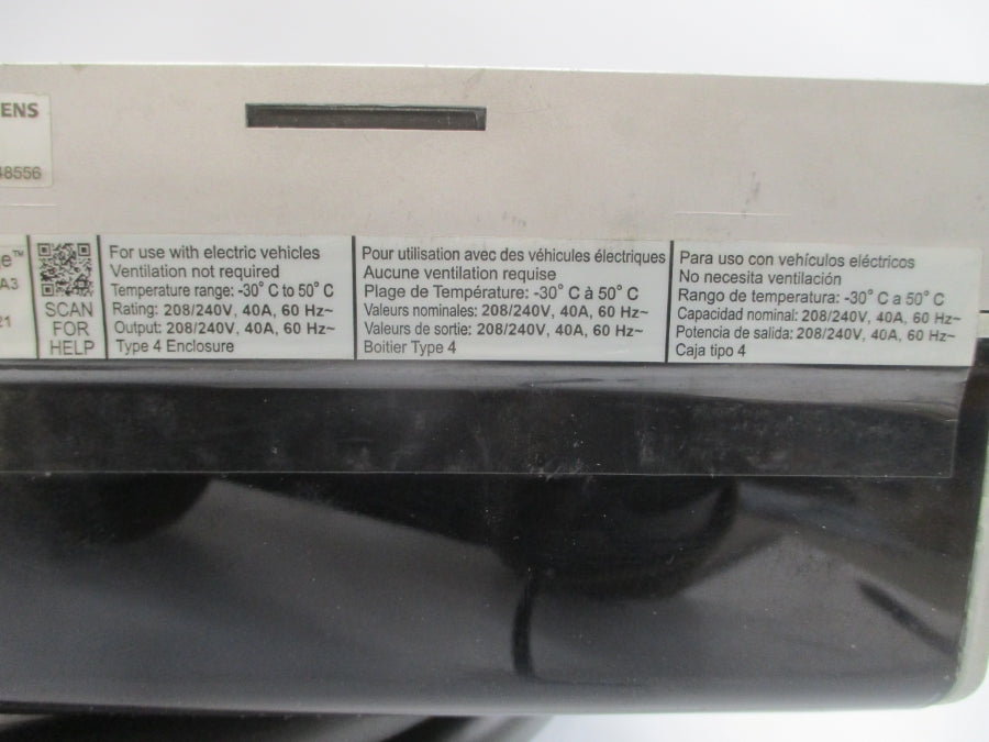 SIEMENS 8EM1312-4CF18-0FA3 208/240V 40A REV. 0.1 UNMP