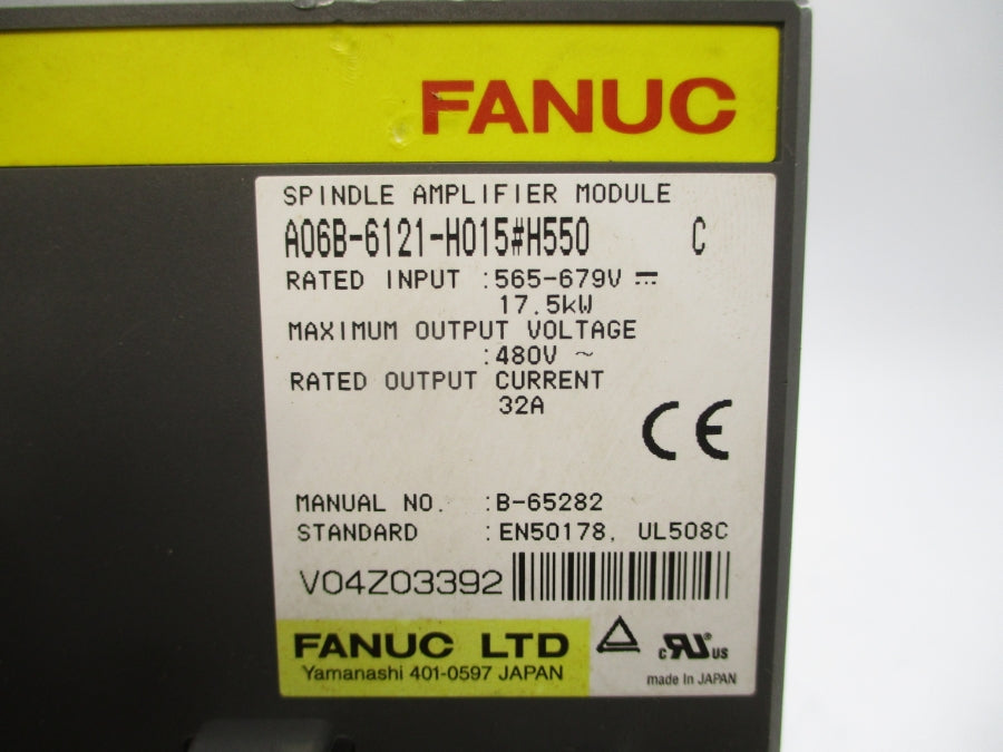 FANUC A06B-6121-H015#H550 565-679V 32A UNMP