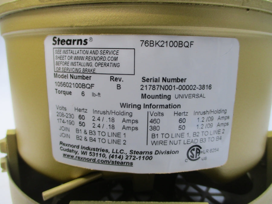 BALDOR VEBM3558 35G259N909G1 230/460V 5.8/2.9A NSNP