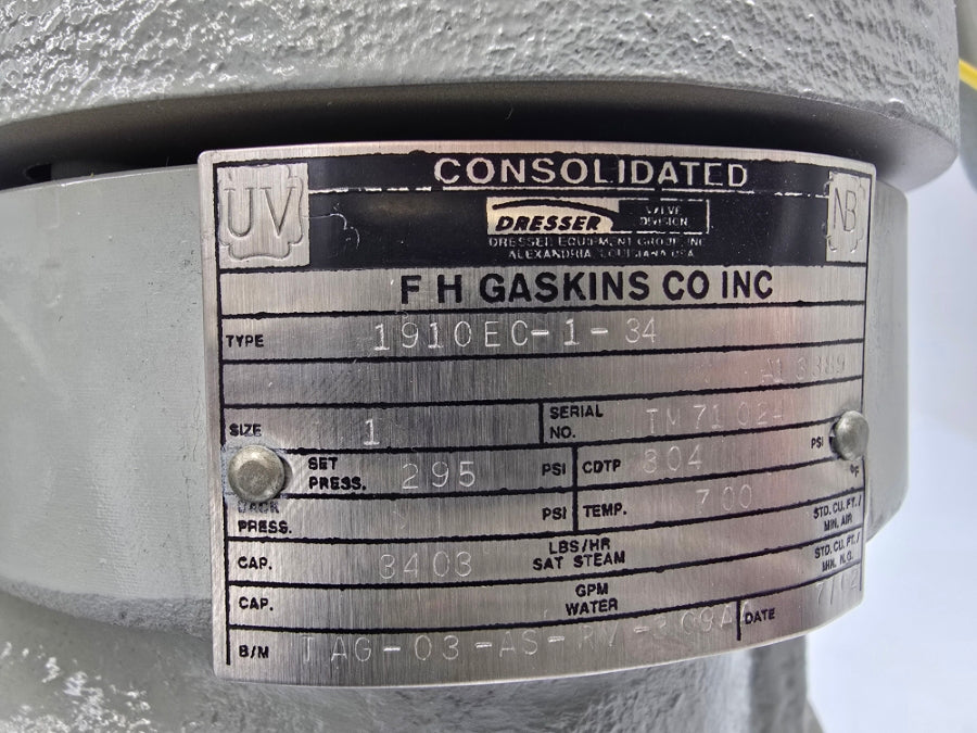 DRESSER 1910EC-1-34 295PSI 1" NSNP