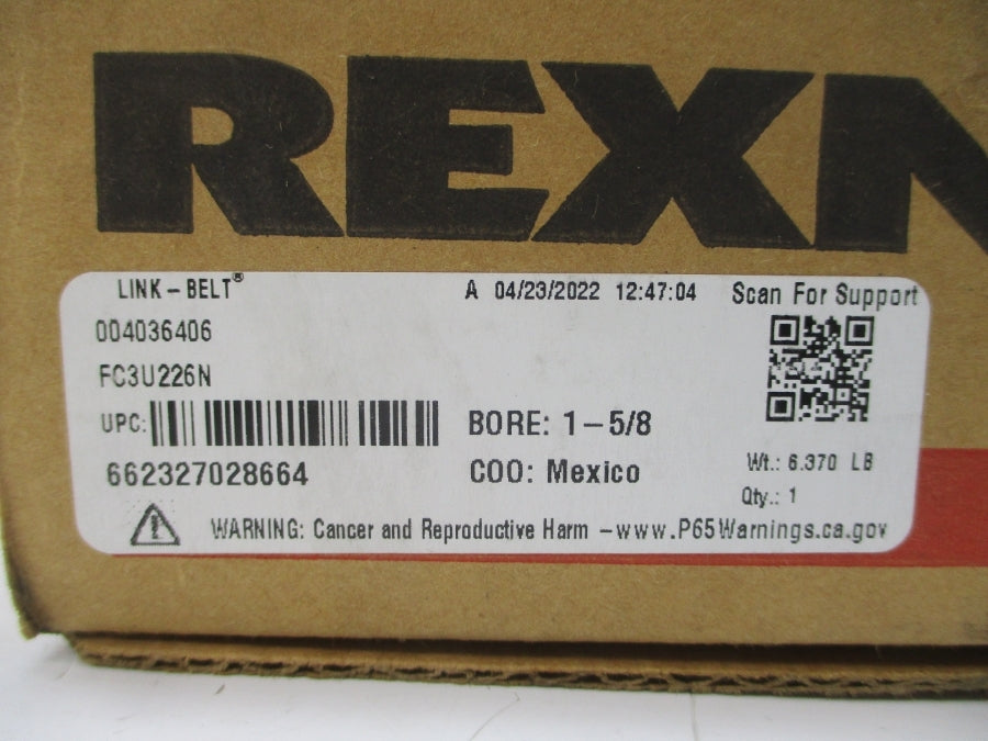 REXNORD FC3U226N 1-5/8" NSMP