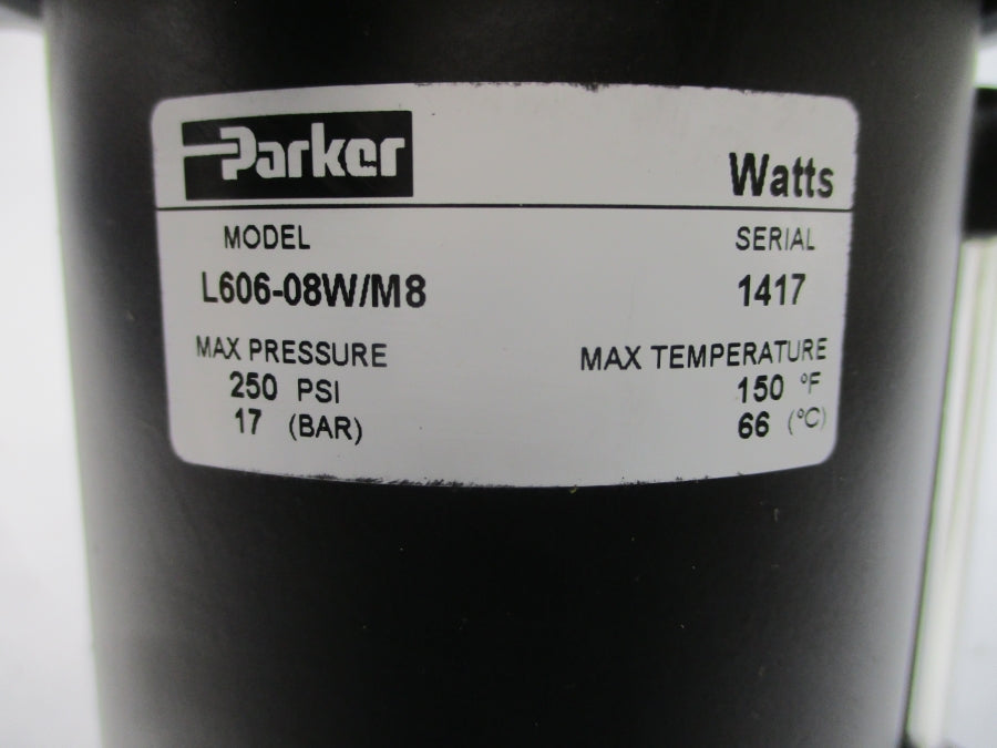 PARKER L606-08W/M8 250PSI NSNP