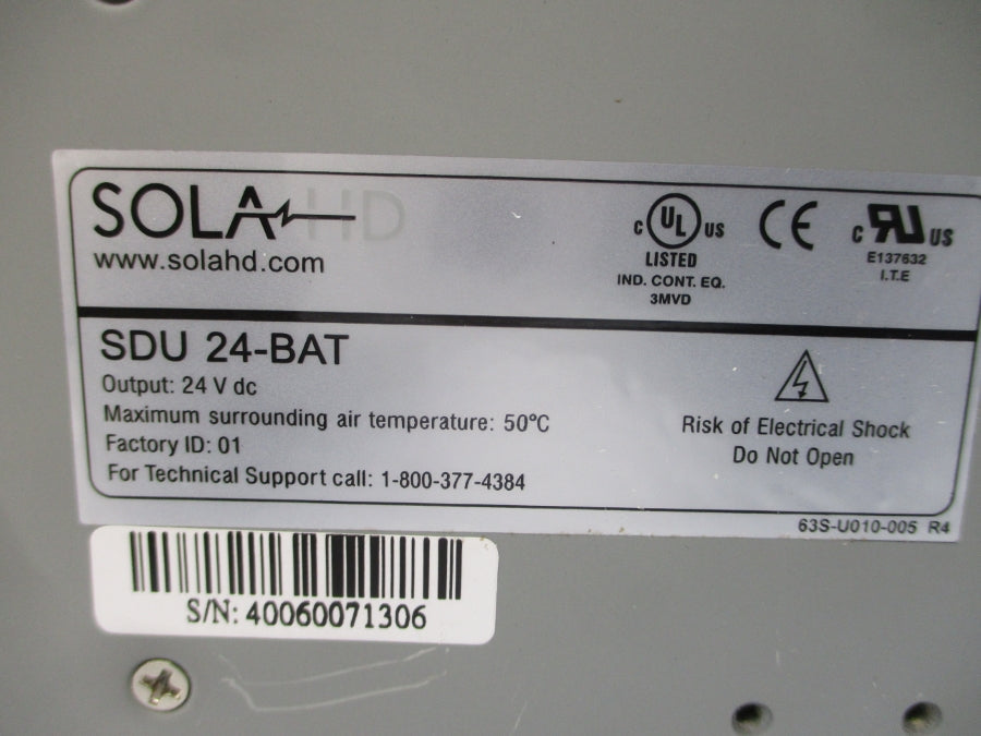 SOLA HEVI-DUTY SDU24-BAT 24VDC NSMP