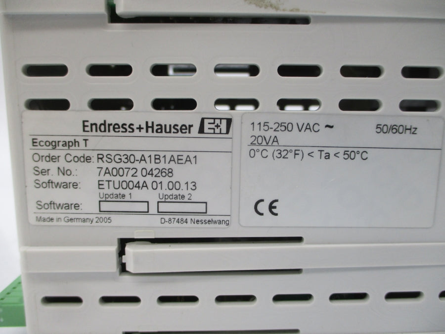ENDRESS+HAUSER RSG30-A1B1AEA1 115-250VAC NSNP