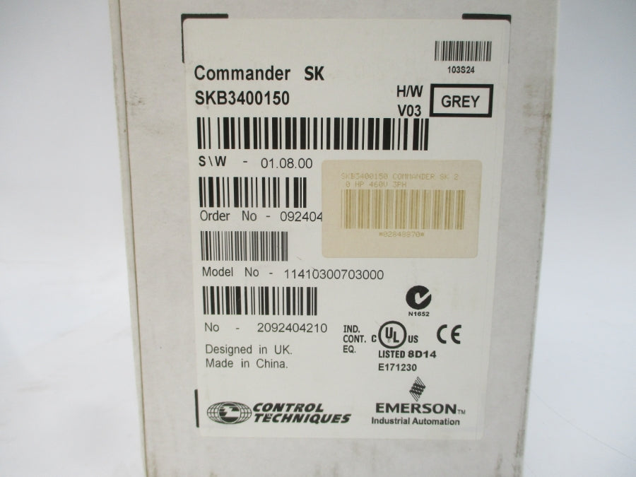 CONTROL TECHNIQUES SKB3400150 11410300703000 380-480V 5.2A NSMP