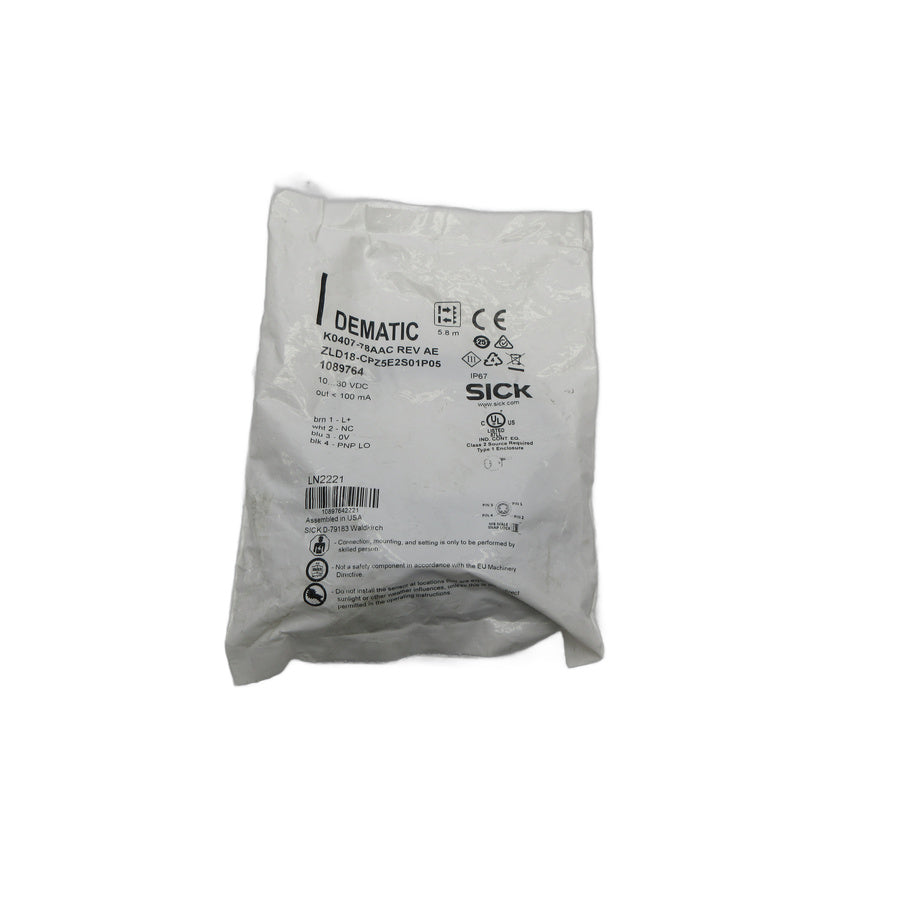 SICK ZLD18-CPZ5E2S01P05 1089764 10-30VDC NSMP