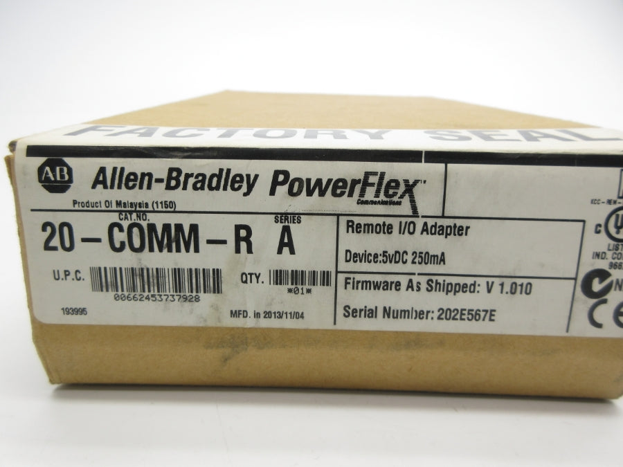 ALLEN BRADLEY 20-COMM-R SER. A F/W V1.010 NSFS