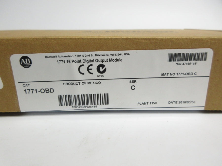 ALLEN BRADLEY 1771-OBD SER. C DATE: 2016 NSFS