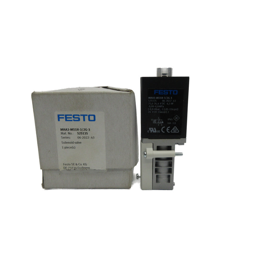 FESTO MHA3-MS1H-3/2G-3 525135 21.6-26.4VDC NSMP