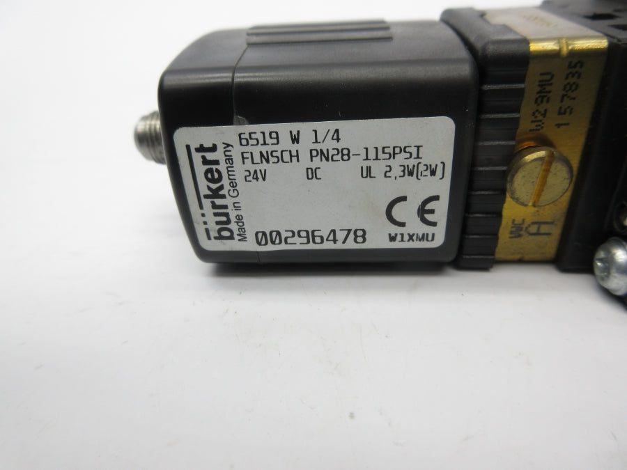 BURKERT 00296478 6519W1/4 24VDC NSNP