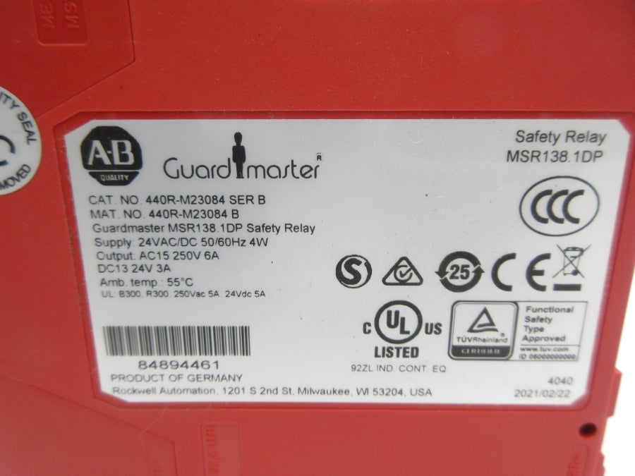 ALLEN BRADLEY 440R-M23084 SER. B 24VAC/DC NSMP