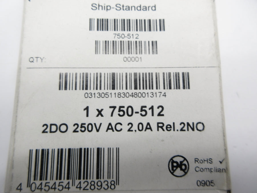 WAGO 750-512 250VAC 2.0A NSFS