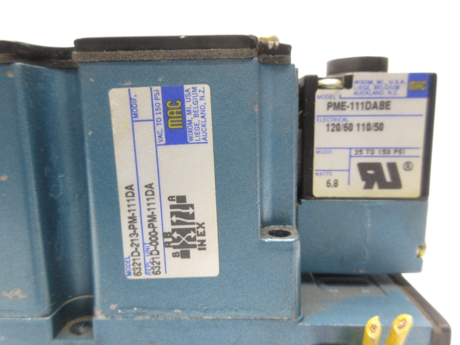 MAC 6321D-000-PM-111DA 110/120V 25-150PSI UNMP