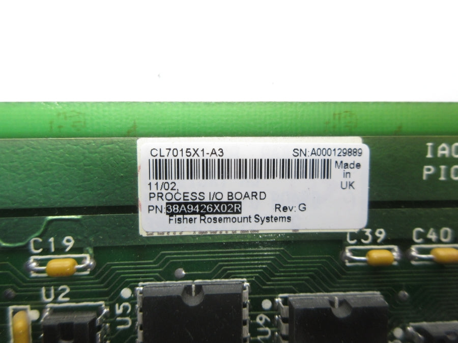 FISHER ROSEMOUNT 38A9426X02R CL7015X1-A3 REV. G UNMP