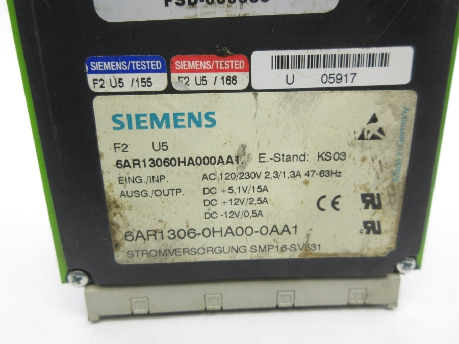 SIEMENS 6AR1306-0HA00-0AA1 120/230VAC UNMP