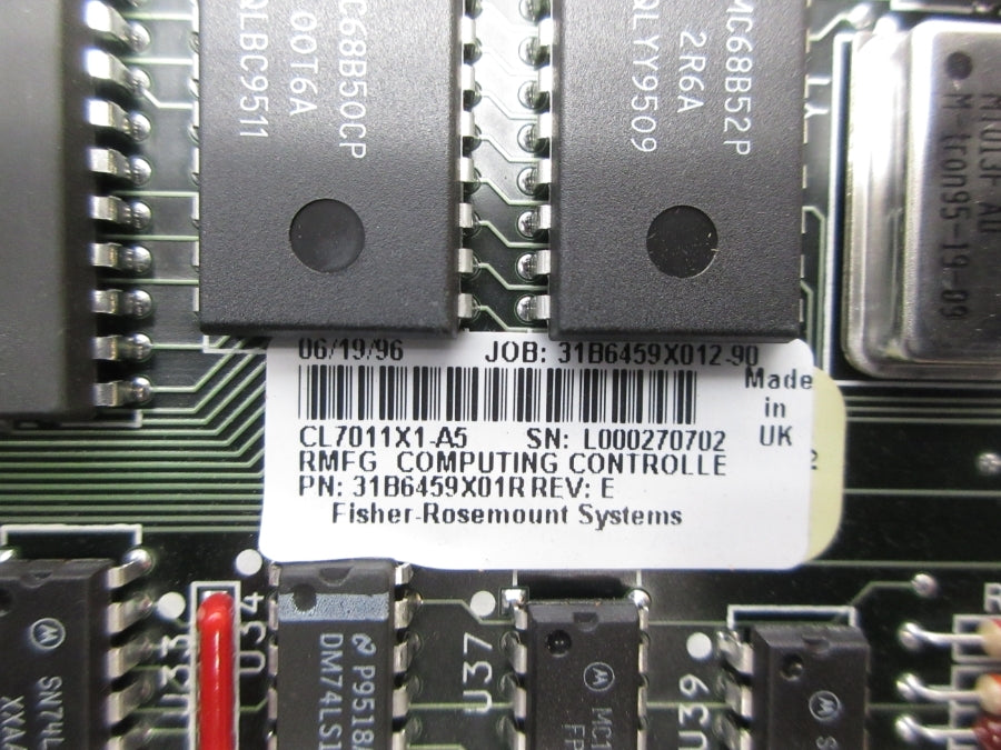 FISHER-ROSEMOUNT 31B6459X01R CL7011X1-A5 REV. E NSNP