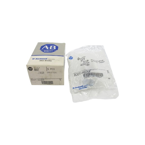 ALLEN BRADLEY 800T-N230F SER. N (PKG OF 5) (GY/BL) NSMP