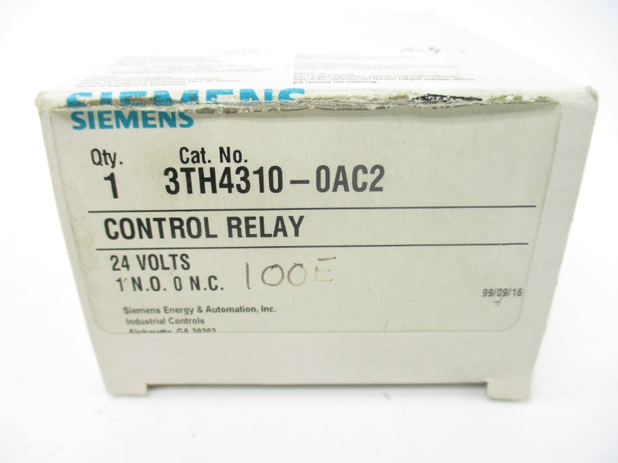 SIEMENS 3TH4310-0AC2 24V NSMP