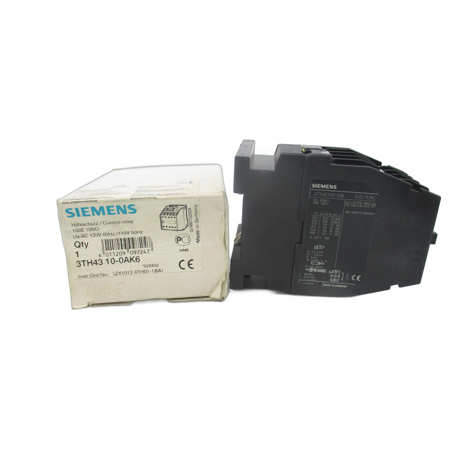 SIEMENS 3TH4310-0AK6 110/120V NSMP