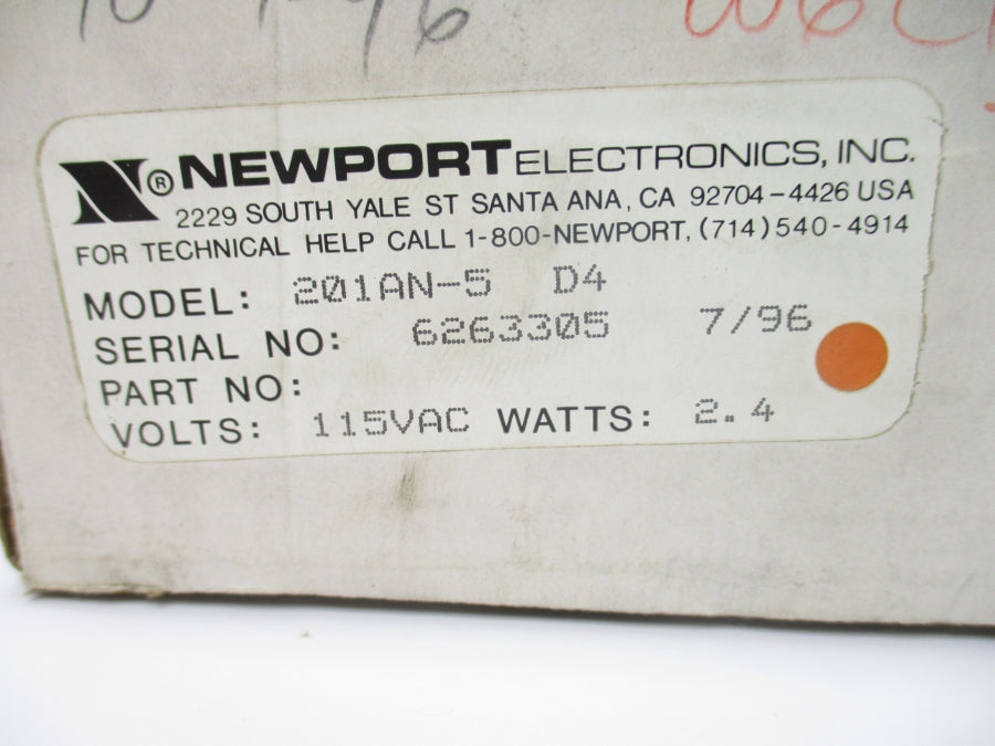 NEWPORT 201AN-5D4 115VAC NSMP