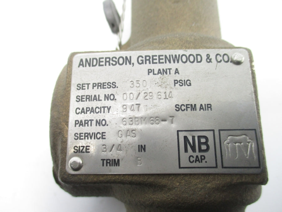 ANDERSON 63BM68-7 350PSI 3/4" NSNP