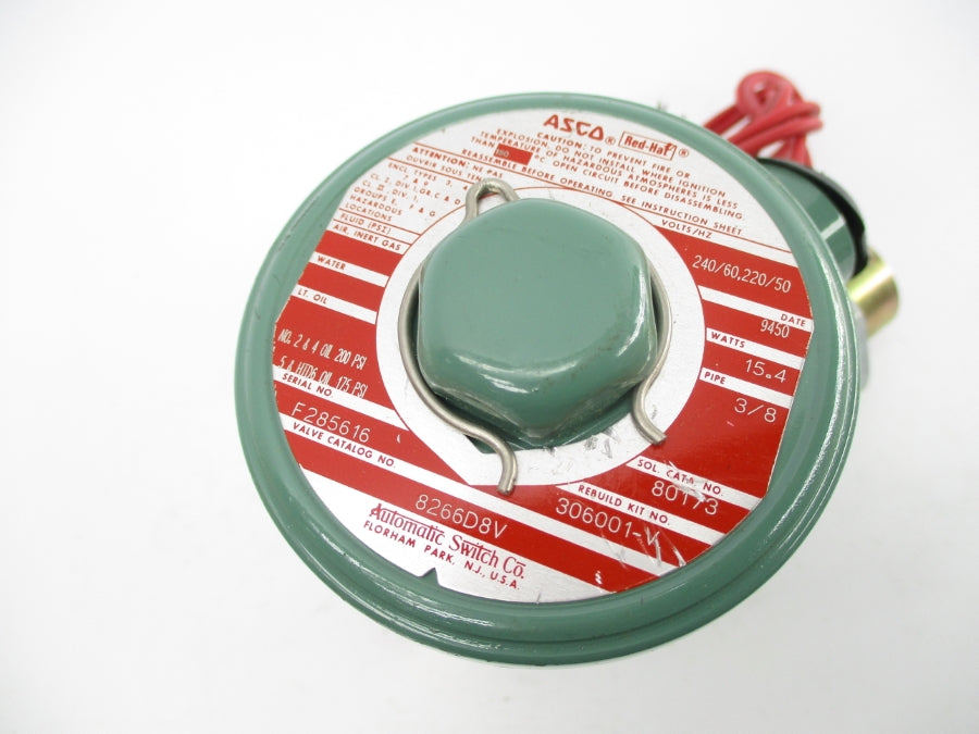 ASCO 8266D8V 220/240V 175-200PSI 3/8" NSNP