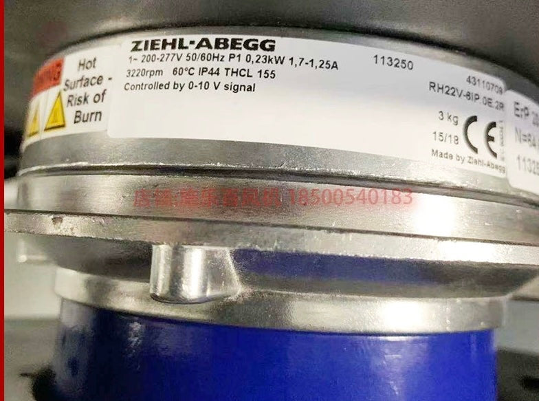 GR22V-4IP.ZC.BR ZIEHL-ABEGG centrifugal fan 170W 1.75-1.45A
