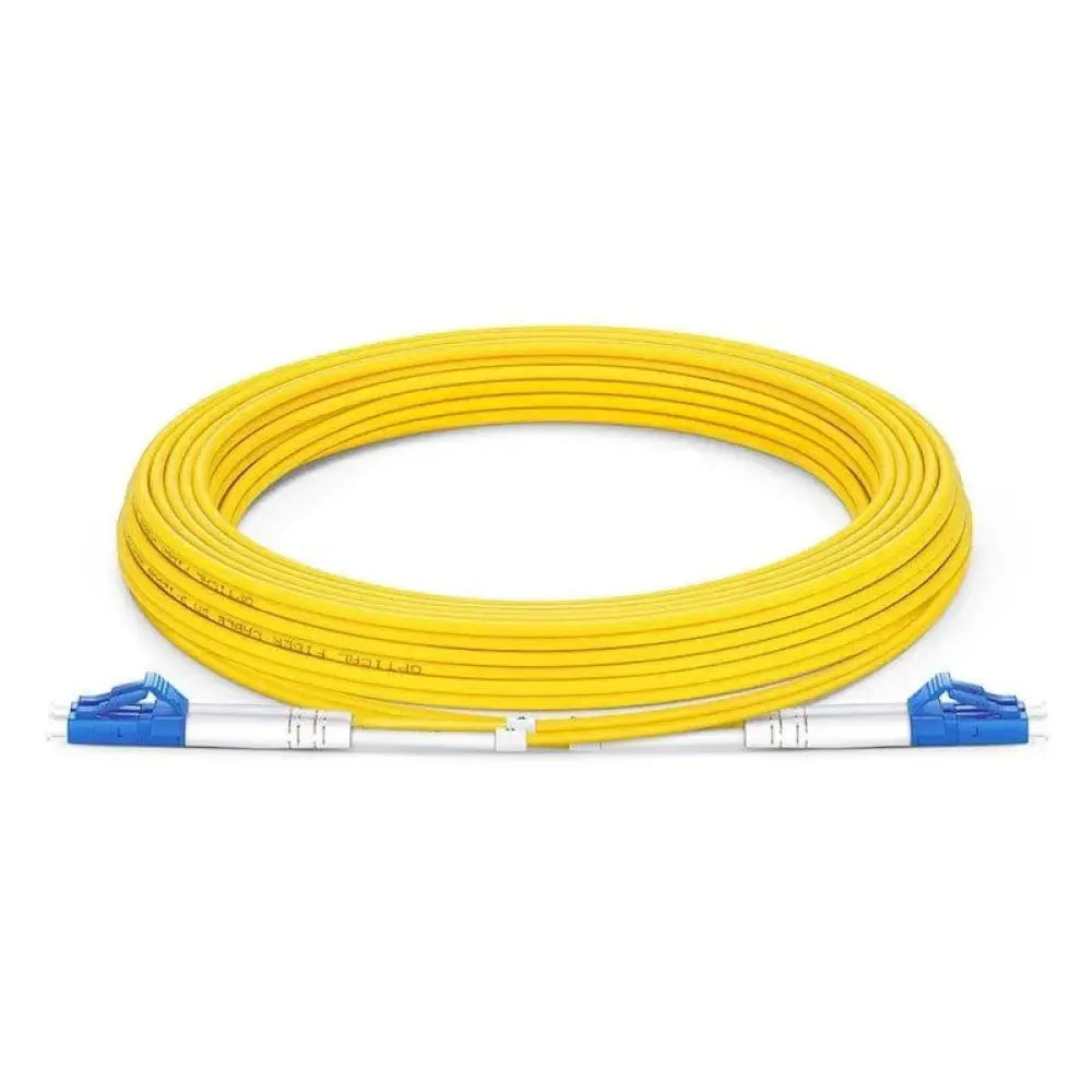 LC to LC 7M OS2 Single Mode Fiber Patch Cable 9/125 Duplex Yellow PVC - FSD9LCLC2-07 - New