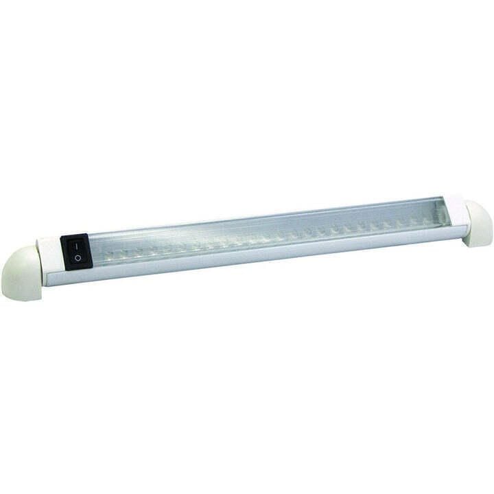 TH Marine LED-51858-DP T-H Marine LED Rotating Rail Light w/ Switch, Cool White LEDs
