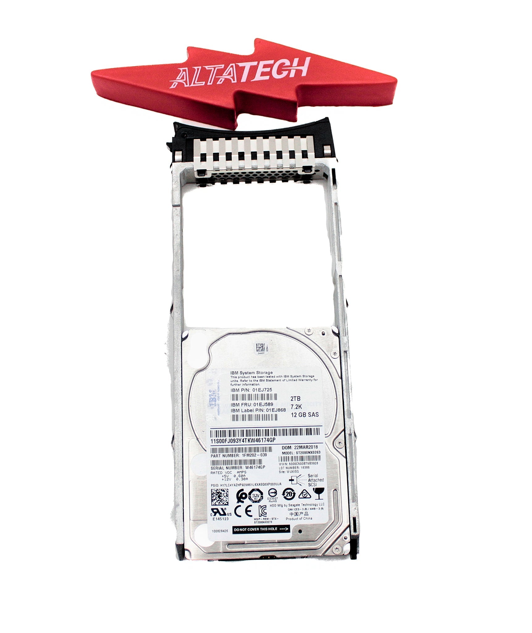 Lenovo 01EJ725 V3700 V2 2TB 2.5 inch 7.2K HDD