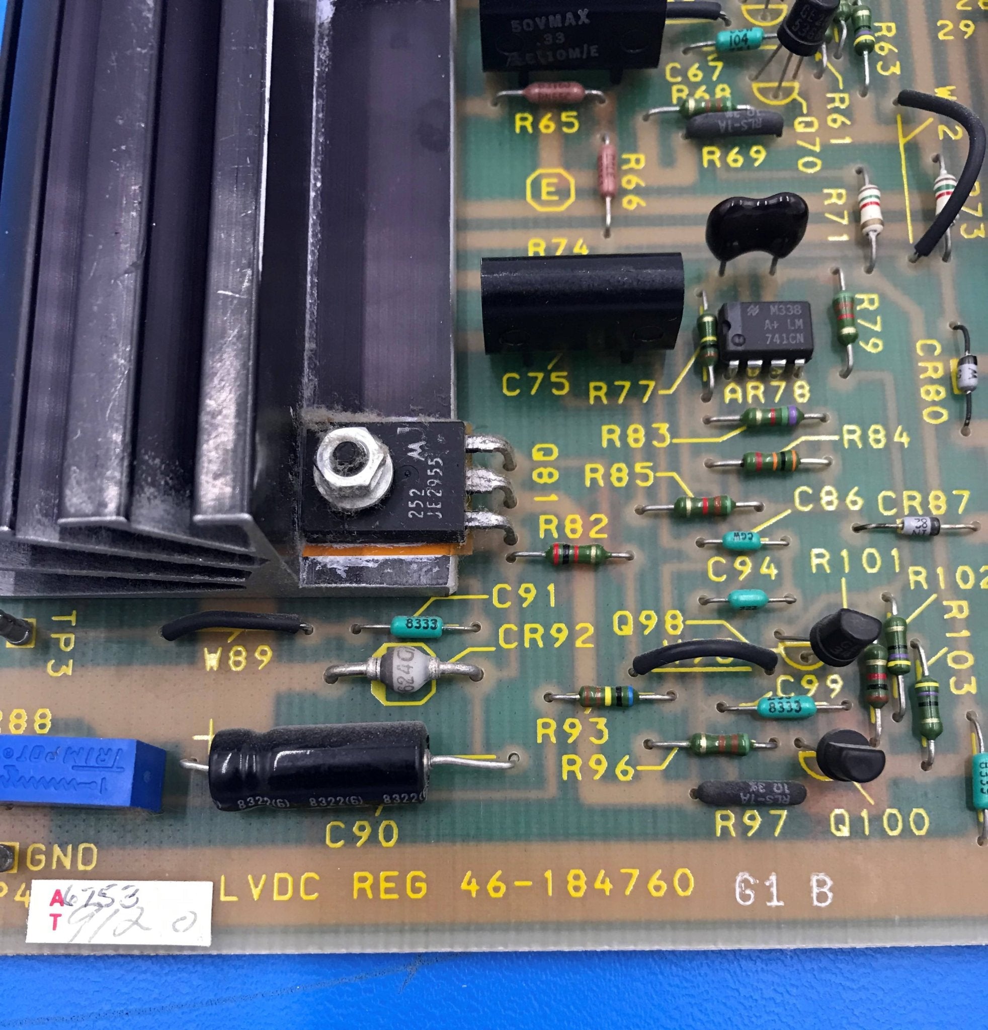 LVDC Regulator PCB (46-184760 G1 B GE Advantx