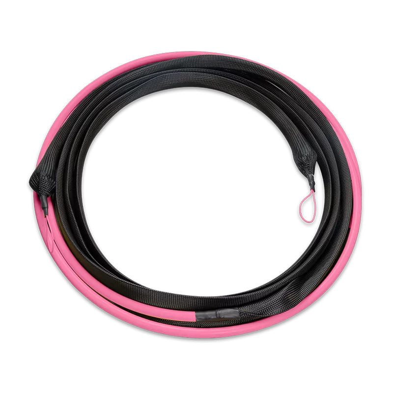 Pre-terminated MPO 4x4 Shuffle Trunk Cable, 256 Fibers, 32 x MPO-8 APC (Male) to 32 x MPO-8 APC (Male), Multimode (OM4), Type 4, LSZH, 0.35dB Max, Breakout 80cm, Magenta