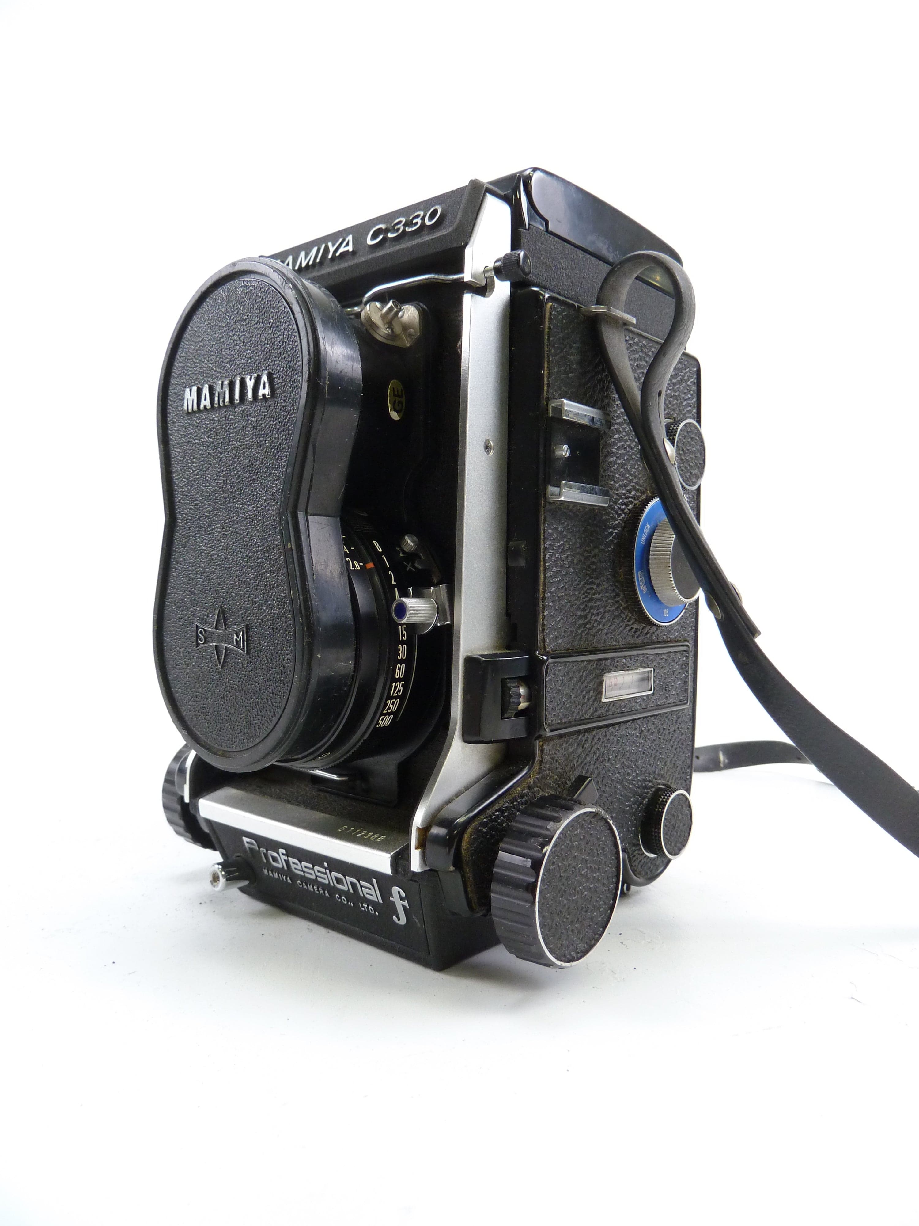 Mamiya 330F Twin Lens Reflex Camera Outfit with 80MM f2.8 Blue Dot Lens