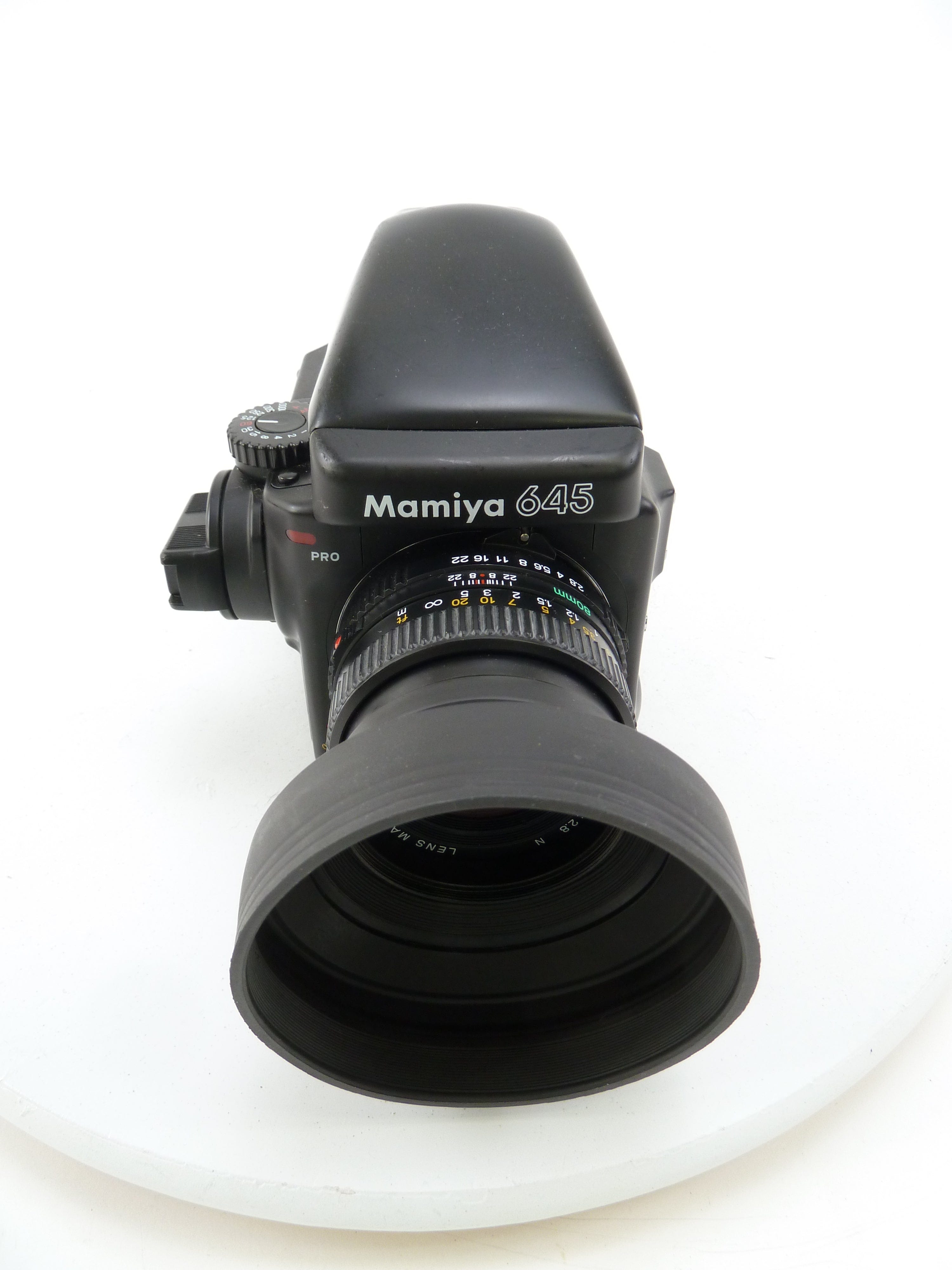 Mamiya 645 Pro Outfit with Prism Finder, 80MM f2.8 N Lens, and 120 Back