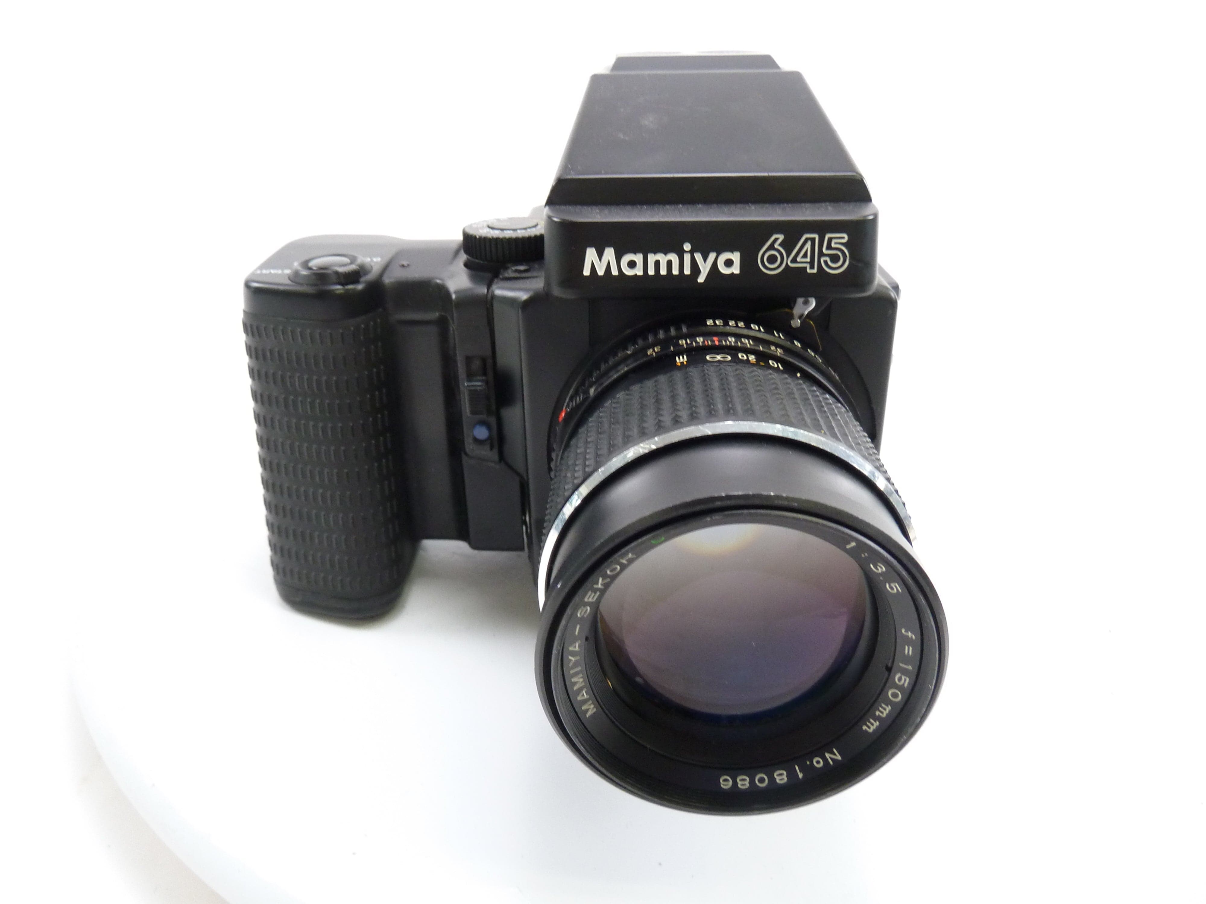 Mamiya 645 Super Kit with Prism Finder, Motor Drive, 120 Back, & 150MM f3.5 C Lens