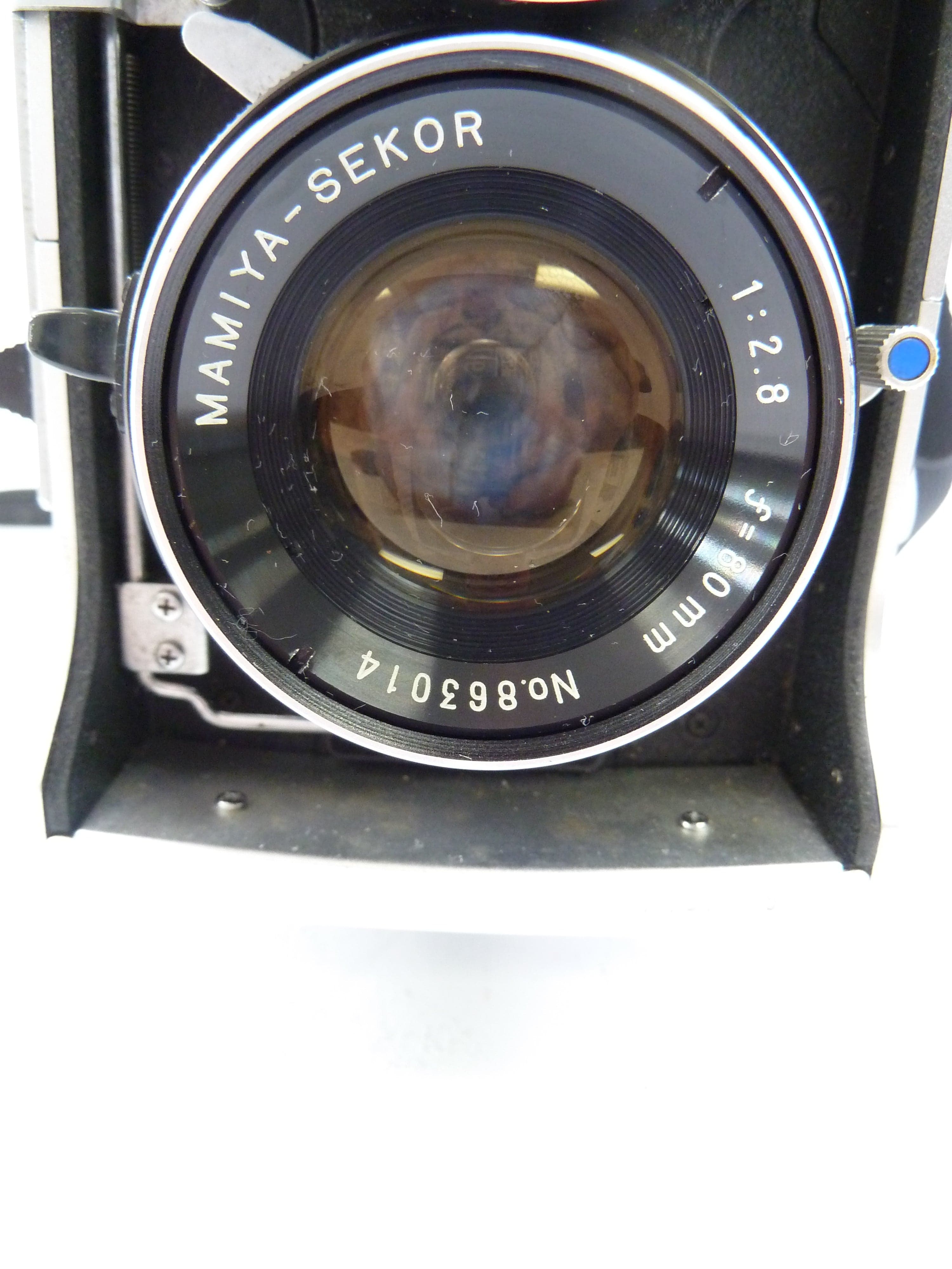 Mamiya C220 with 80MM f2.8 Blue Dot Lens