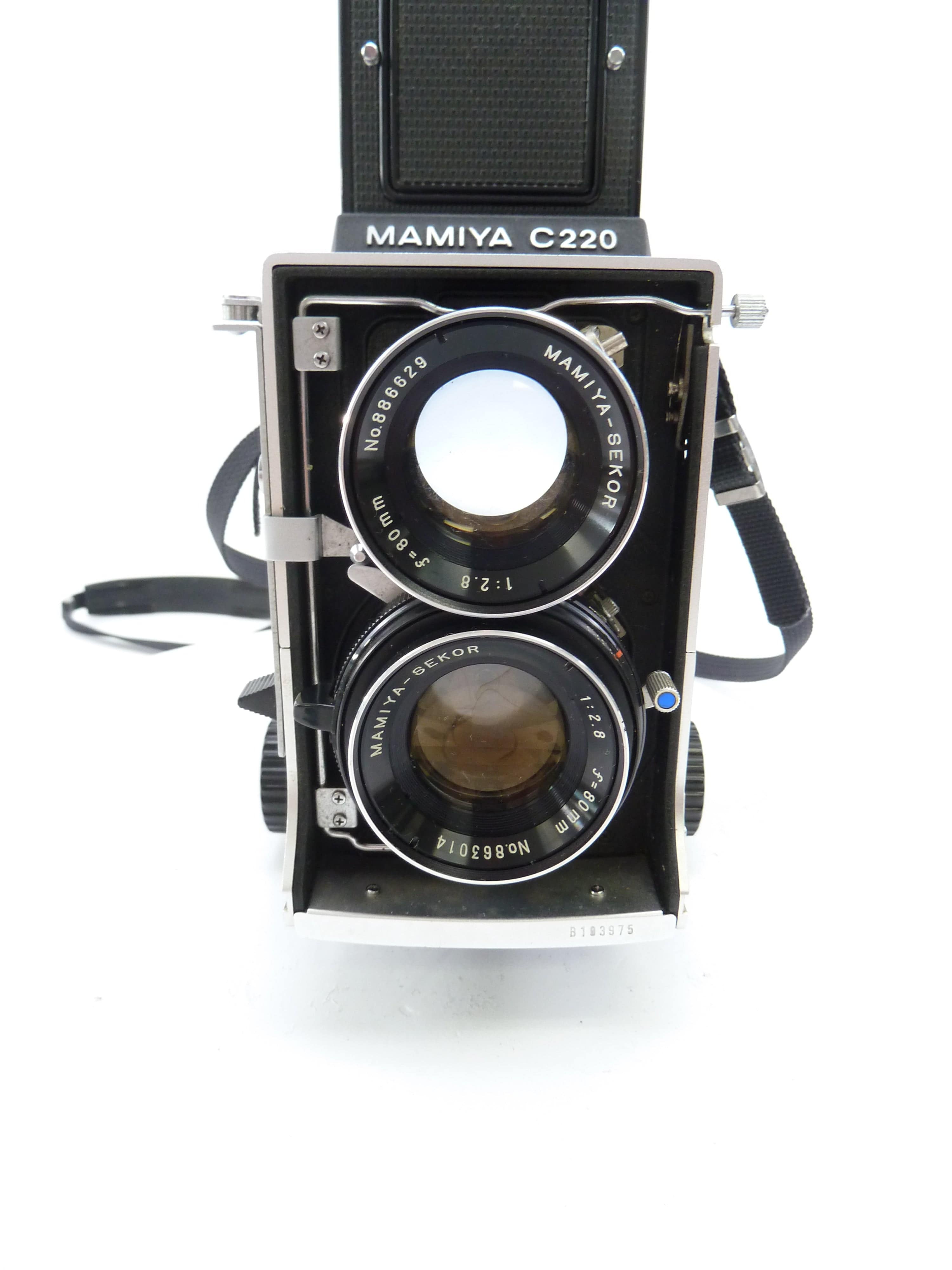 Mamiya C220 with 80MM f2.8 Blue Dot Lens