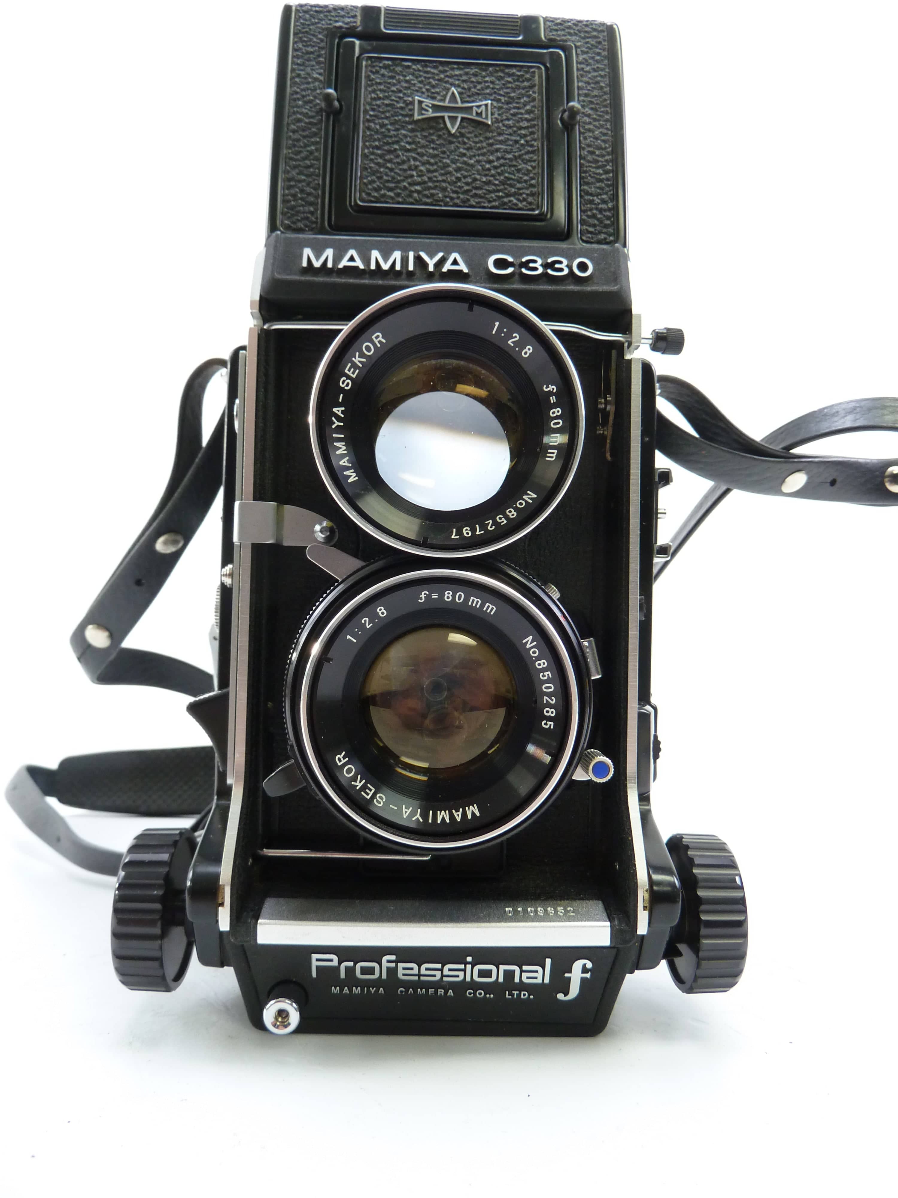 Mamiya C330F Camera Outfit with 80MM F2.8 Blue Dot Lens and Waist Level Finder