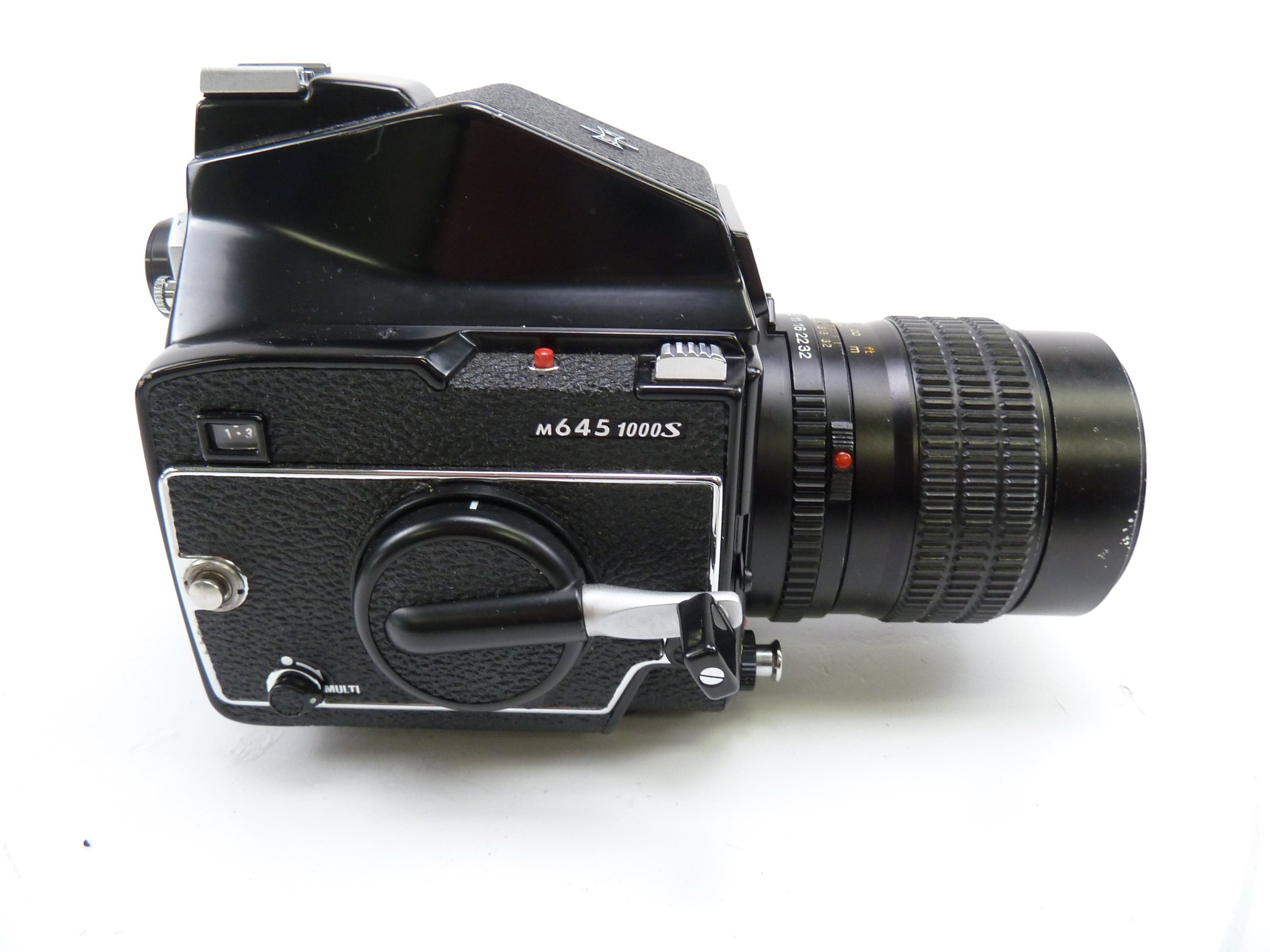 Mamiya M645 1000S Camera Outfit with 150MM F3.5 N Lens and Prism Finder