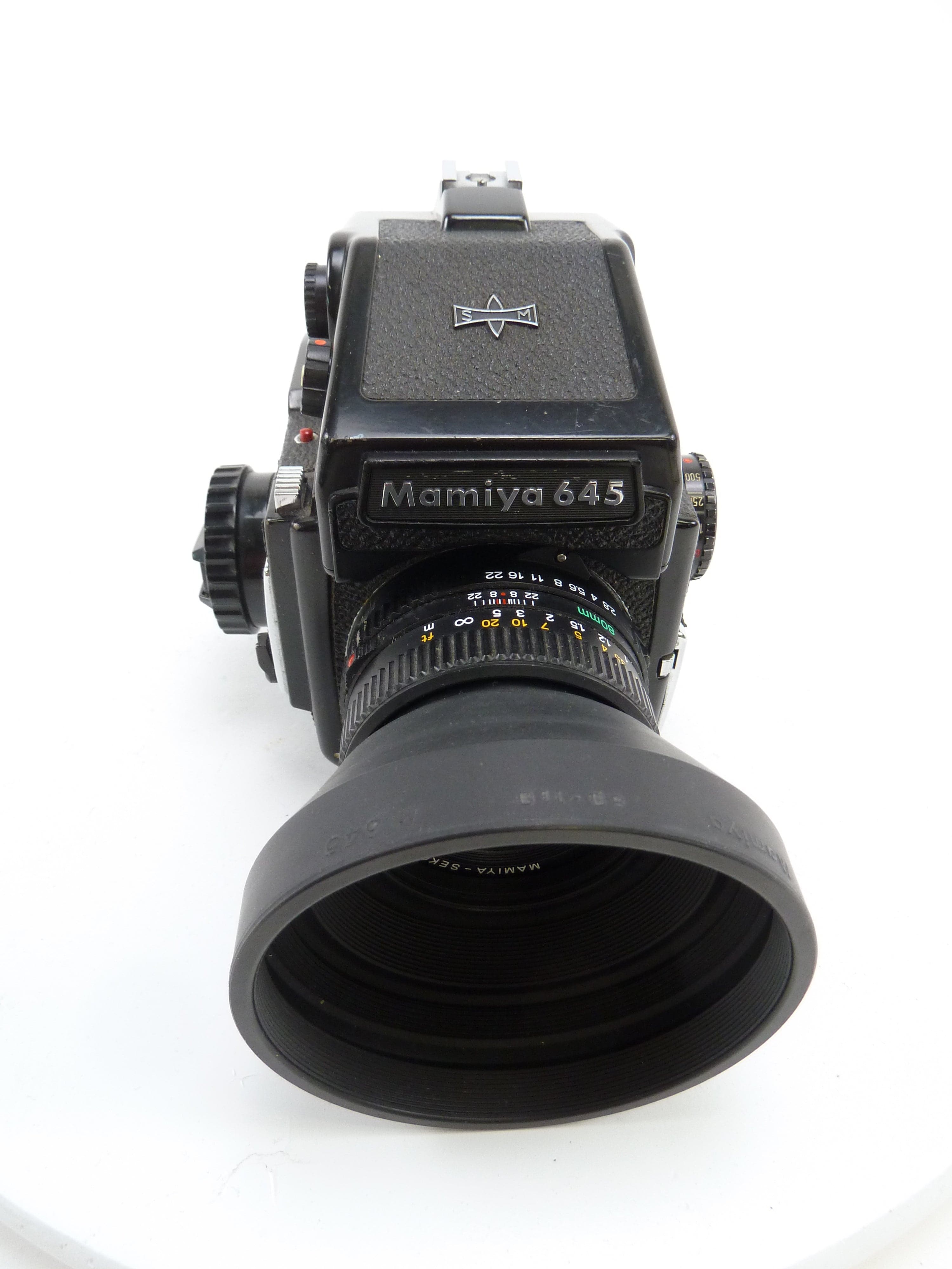 Mamiya M645 Camera outfit with AE Meter Prism Finder and 80MM f2.8 N Lens