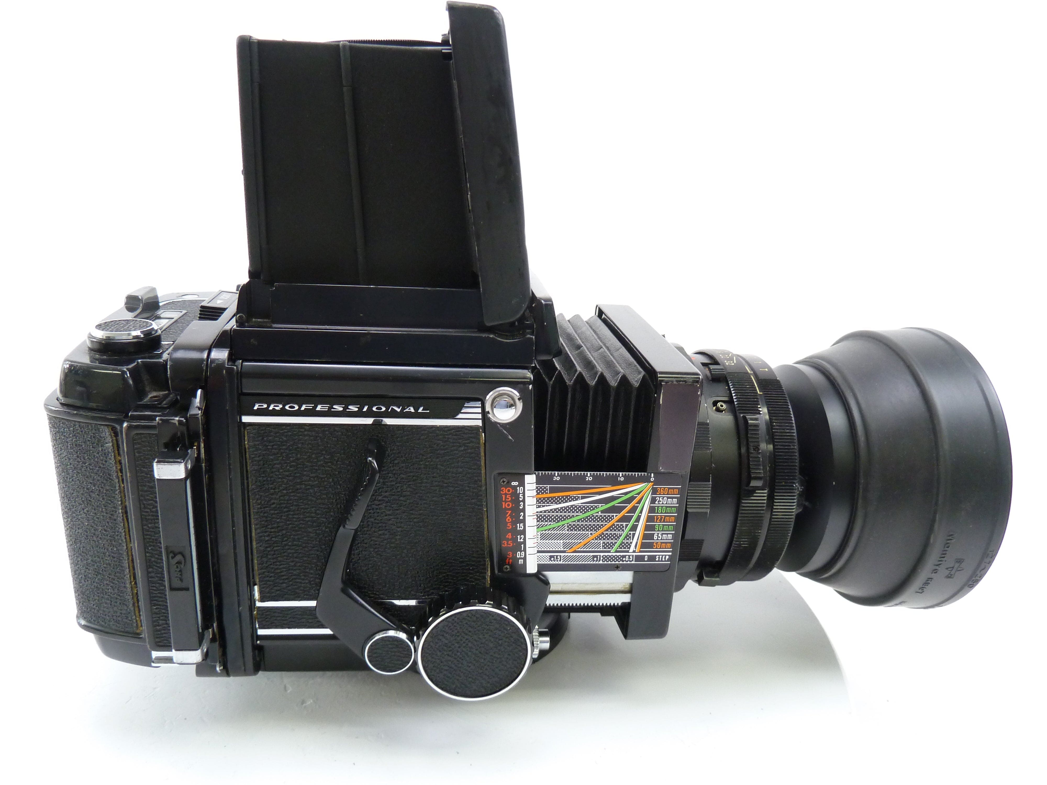 Mamiya RB67 Complete Kit with 127MM F3.8 Lens 120 Film Back, and WLF