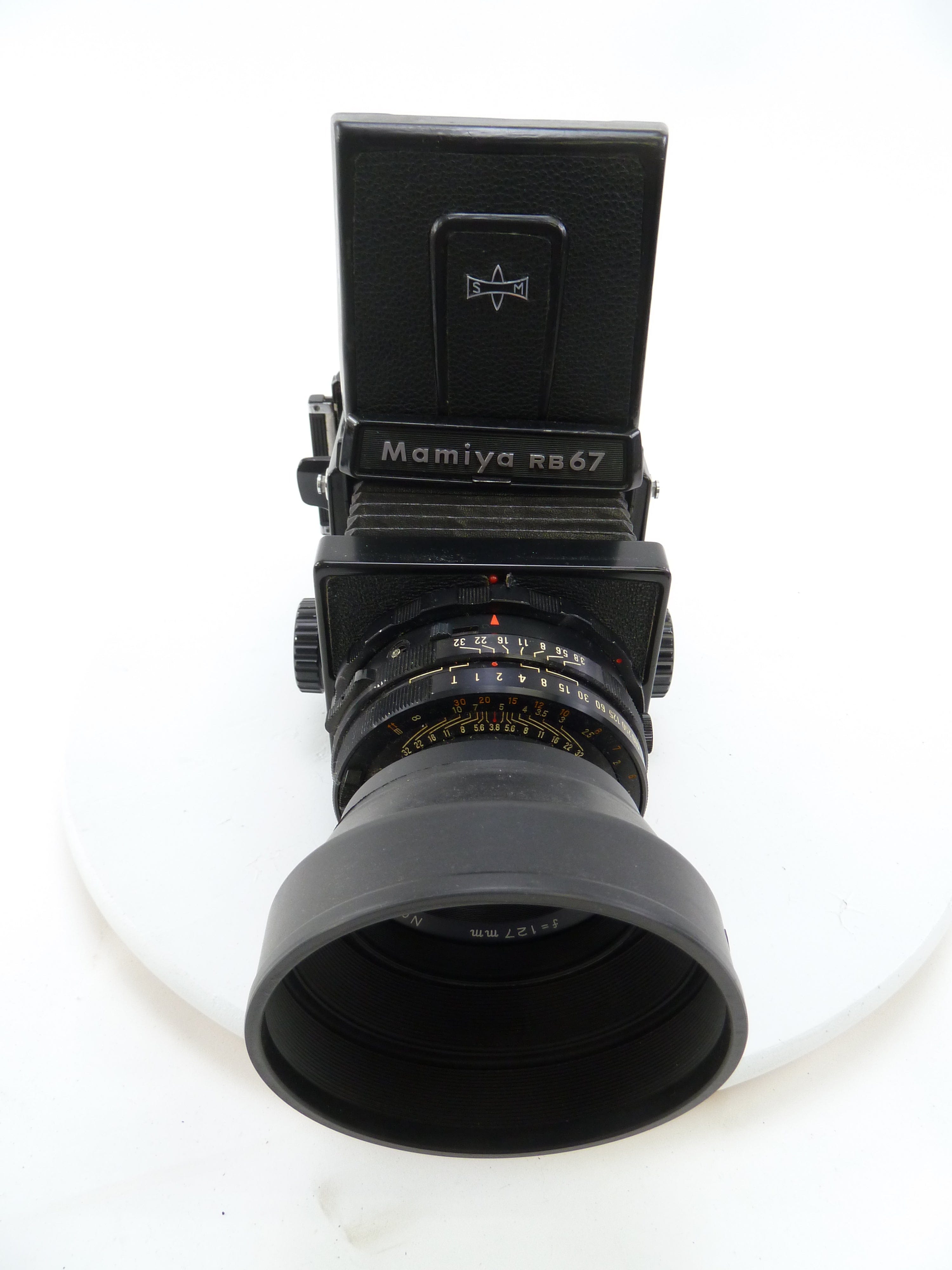 Mamiya RB67 Complete Kit with 127MM F3.8 Lens 120 Film Back, and WLF