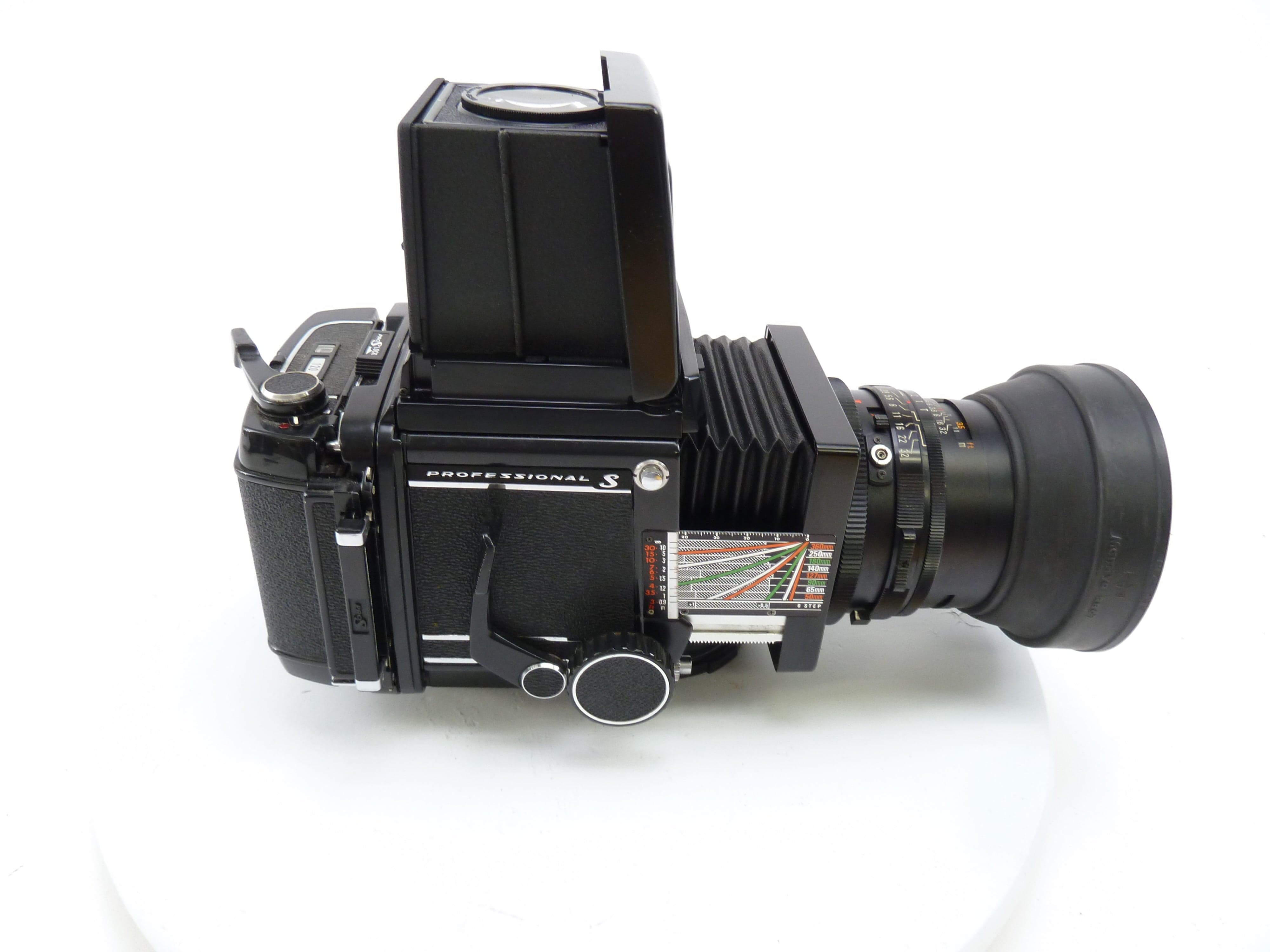 Mamiya RB67 Pro S Camera Outfit with 127MM f3.8 Lens, Pro S 120 Back, and WLF